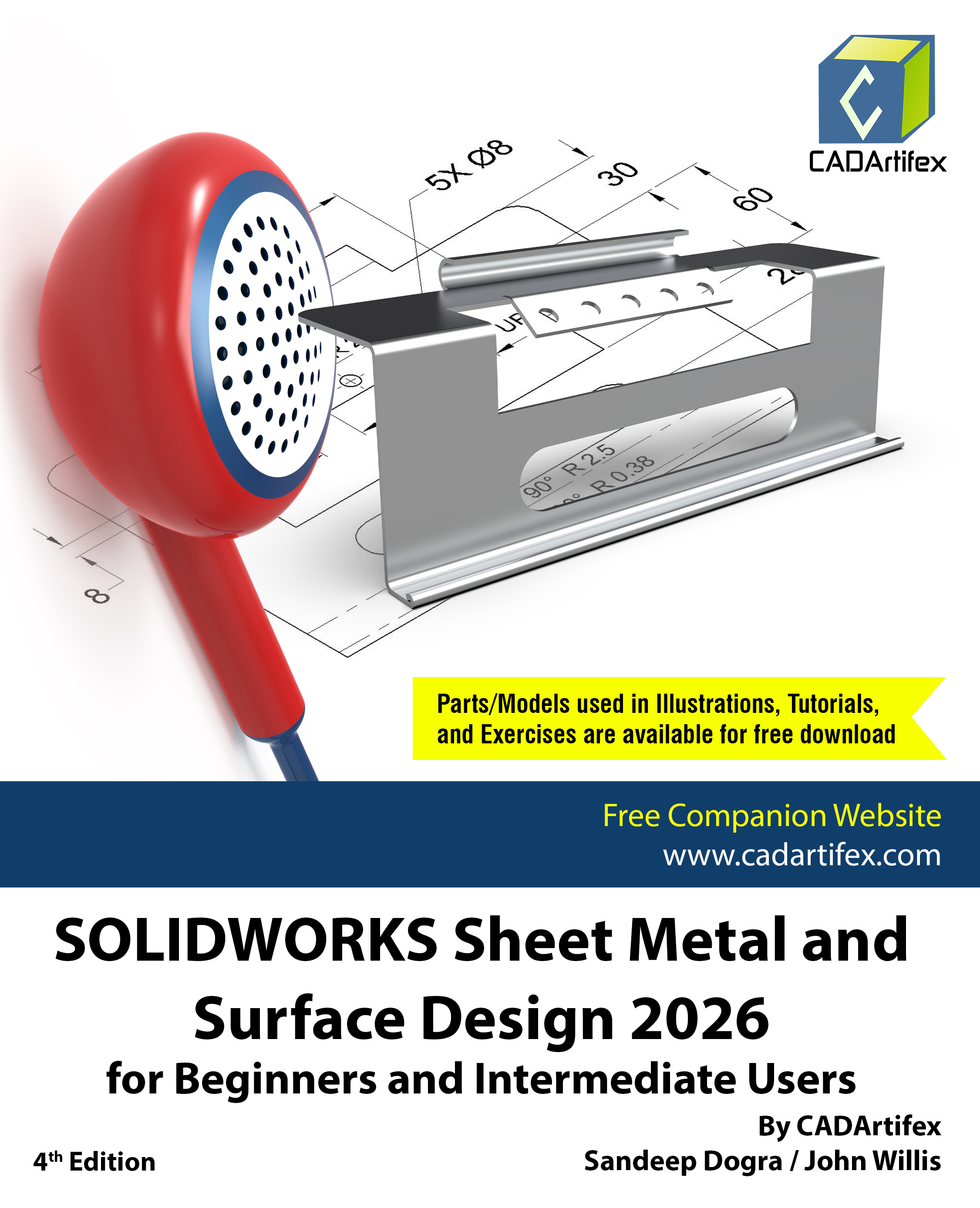 SOLIDWORKS Sheet Metal and Surface Design 2026 for Beginners and Intermediate Users